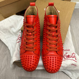 Authentic Christian Louboutin Capucine Leather Spikes Sneakers 10UK 44 10 11US