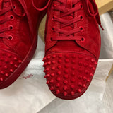 Authentic Christian Louboutin Loubimat Red Suede sneakers 8.5UK 42.5 9.5US