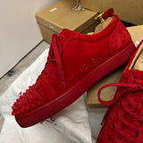 Authentic Christian Louboutin Loubimat Red Suede sneakers 8.5UK 42.5 9.5US