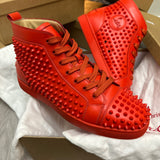 Authentic Christian Louboutin Capucine Leather Spikes Sneakers 10UK 44 10 11US