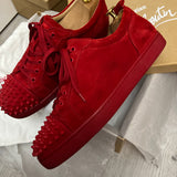 Authentic Christian Louboutin Loubimat Red Suede sneakers 8.5UK 42.5 9.5US