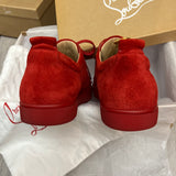 Authentic Christian Louboutin Loubimat Red Suede sneakers 8.5UK 42.5 9.5US