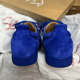 Authentic Christian Louboutin Mogador Blue Suede Sneakers 8UK 42 8 9US