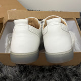 Authentic Christian Louboutin White Gomme Embossed Sneakers 10UK 44 11US