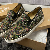 Authentic Christian Louboutin Multi Jungle Pikboat Sneakers 7UK 41 8US