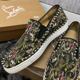 Authentic Christian Louboutin Multi Jungle Pikboat Sneakers 7UK 41 8US