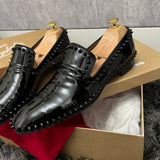 Authentic Christian Louboutin Black Dandelion Shoes Spikes 9UK 43 10US