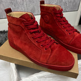 Authentic Christian Louboutin Red Suede Sneakers 9UK 43 10US