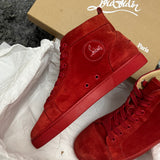 Authentic Christian Louboutin Red Suede Sneakers 9UK 43 10US