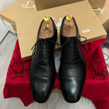 Authentic Christian Louboutin Greggo Black Leather Shoes 8UK 42 9US