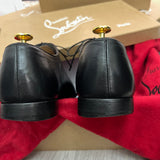 Authentic Christian Louboutin Greggo Black Leather Shoes 8UK 42 9US