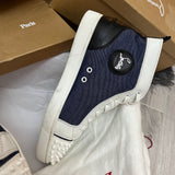 Authentic Christian Louboutin white denim leather sneakers 10UK 44 11US