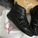 Authentic Christian Louboutin Black Patent Leather Sneakers 7UK 41 8US