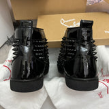 Authentic Christian Louboutin Black Patent Leather Sneakers 7UK 41 8US