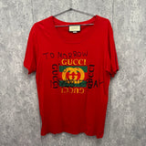 Authentic GUCCI red coco t-shirt S