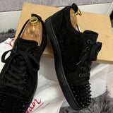 Authentic Christian Louboutin Black Suede sneaker 8UK 8 42 9US