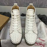 Authentic Christian Louboutin Gomme Embossed Leather Sneakers 7.5UK 41.5 8.5