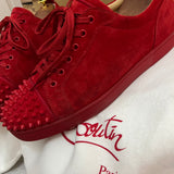 Authentic Christian Louboutin Loubimat Red Suede sneakers 10UK 44 11US