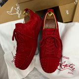 Authentic Christian Louboutin Loubimat Red Suede sneakers 10UK 44 11US