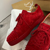 Authentic Christian Louboutin Loubimat Red Suede sneakers 10UK 44 11US