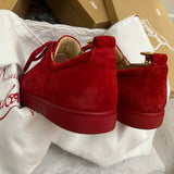 Authentic Christian Louboutin Loubimat Red Suede sneakers 10UK 44 11US