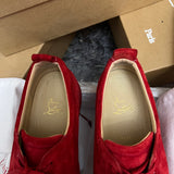 Authentic Christian Louboutin Loubimat Red Suede sneakers 10UK 44 11US