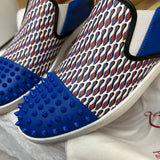 Authentic Christian Louboutin Blue Nazapunta Flat Sneakers 8UK 42 9US