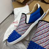 Authentic Christian Louboutin Blue Nazapunta Flat Sneakers 8UK 42 9US