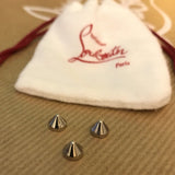 Original Christian Louboutin silver studs spikes